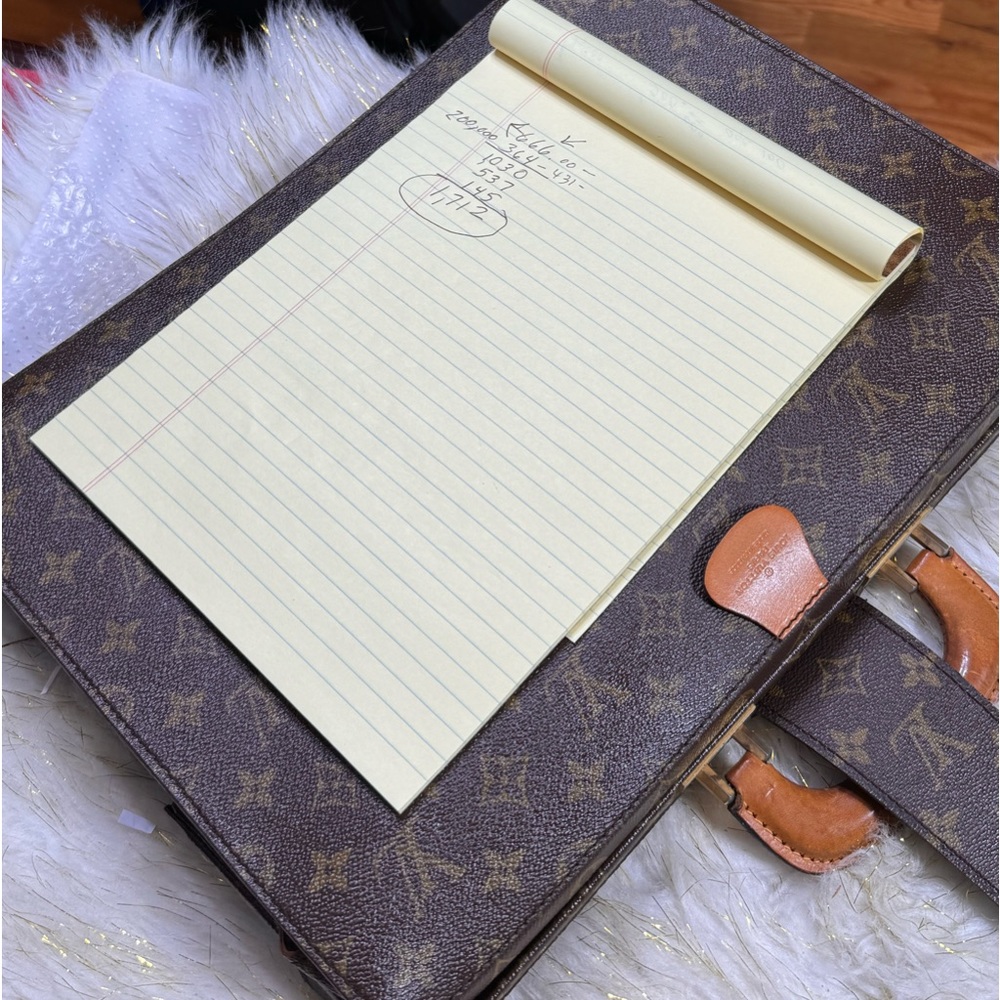 Louis vuitton Serviette Fermoir Briefcase business Bag Monogram - Picture 8 of 15
